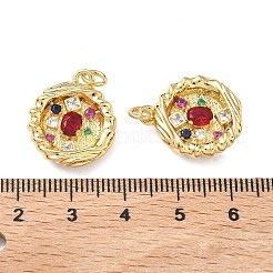 Латунные микро проложить кубического циркония подвески&nbsp;KK-F930-24A-G