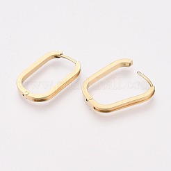 Овальные серьги-кольца из нержавеющей стали 304&nbsp;STAS-G317-02G