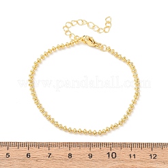 Браслеты из латунных бусин для женщин&nbsp;BJEW-C140-20G