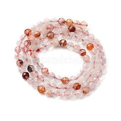 Нити бусин из натурального железистого кварца&nbsp;G-B142-A01-4mm