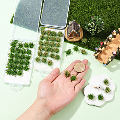 56 шт. 2-цветные нейлоновые мини-пучки травы&nbsp;AJEW-SP0003-16B