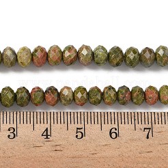 Природные Unakite шарик нити G-D344-A02