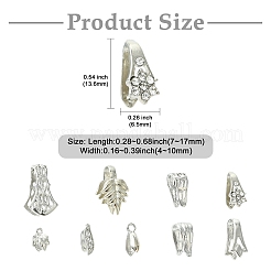 40 шт. 10 стиля латунных треугольных колец&nbsp;KK-CJ0002-89