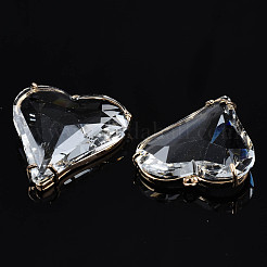 Прозрачные стеклянные подвески&nbsp;GLAA-Q088-022