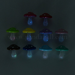 Непрозрачные светящиеся акриловые бусины с УФ-покрытием&nbsp;OACR-N153-07