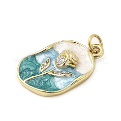 Латунь эмаль подвески&nbsp;KK-K302-14G