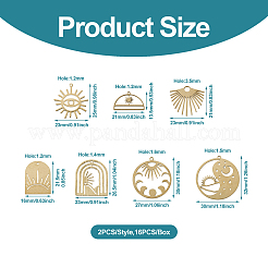 14шт 7 стильные латунные подвески&nbsp;KK-PJ0001-26