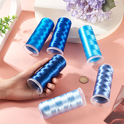 6 рулон велюровой пряжи 6 цветов&nbsp;AJEW-TA0002-70B