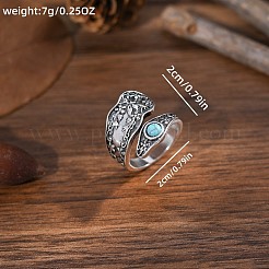 Регулируемые ретро-сплавные манжеты бирюзового цвета&nbsp;FS-WGDBFDE-01