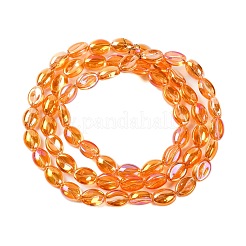 Стеклянные бусины с гальваническим покрытием &nbsp;EGLA-B005-01A-FR01