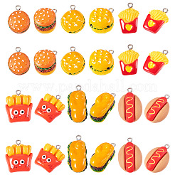 30шт 6 стиля непрозрачные подвески из смолы&nbsp;RESI-TA0004-05