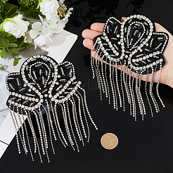 2 шт. кисточка с цветочным узором и стразами с фетровыми эполетами&nbsp;FIND-FH0011-95C