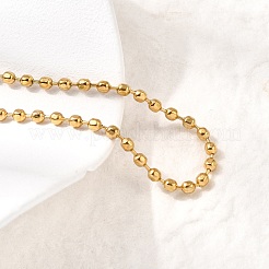 Браслеты из шариковой цепочки из нержавеющей стали 304 для женщин&nbsp;BJEW-B140-04G