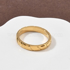 Кольца из нержавеющей стали 304 для женщин и мужчин&nbsp;RJEW-F189-02G