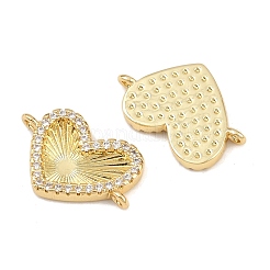 Шармы-соединители из латуни с паве из кубического циркония&nbsp;KK-L251-13G