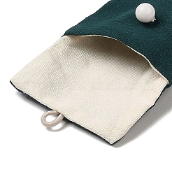 Сумки из мешковины с пуговицами&nbsp;LS-AJEW-Z015-02F