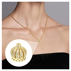 3 шт. 3-х цветные латунные бусины из кубического циркония&nbsp;KK-YW0004-25