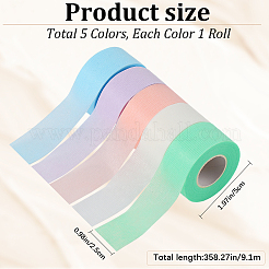 5 рулон 5 цвета нетканые материалы клейкая лента для наращивания ресниц&nbsp;AJEW-GF0010-52