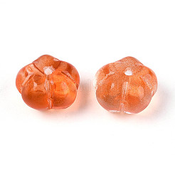 Прозрачные стеклянные бусины-цветы&nbsp;GLAA-T030-04E