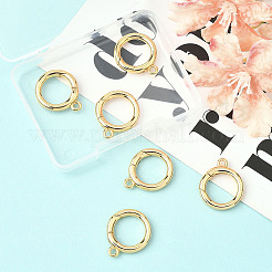 6 шт. латунные пружинные кольца-затворы&nbsp;KK-SC0007-14