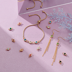 24 шт. 12 цвета 304 нержавеющая сталь стразы соединительные подвески&nbsp;STAS-UN0041-20