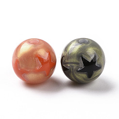 Непрозрачные акриловые бусины&nbsp;OACR-M003-01