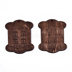 Деревянные большие подвески&nbsp;WOOD-N005-22