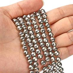 Стеклянные бусины с гальваническим покрытием &nbsp;EGLA-E009-6mm-F08