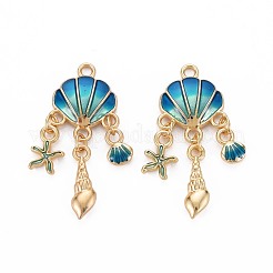 Подвески из эмали и сплава&nbsp;X-ENAM-S126-118B-NR