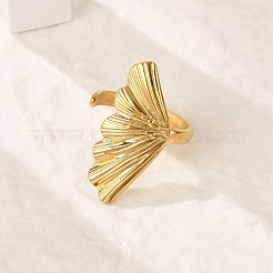 Открытые манжеты из нержавеющей стали 304 для женщин&nbsp;RJEW-G338-06G