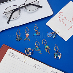 8 шт. металлические скрепки для бумаг&nbsp;AJEW-OC00034