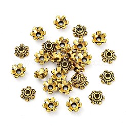 Крышки для бусин тибетского стиля&nbsp;X-TIBEB-E016-AG