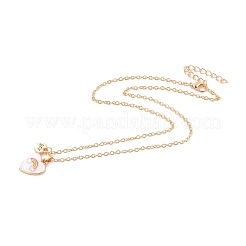 Ожерелья с подвесками из сплава BFF/Best Friends Forever&nbsp;NJEW-K124-01G-02