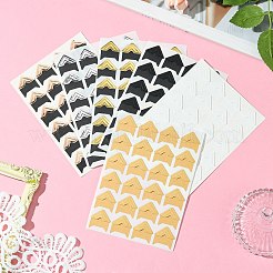 12 шт. 6 стиля ретро бумага для горячего тиснения самоклеящиеся наклейки для уголков для фотографий&nbsp;AJEW-CJ0001-53