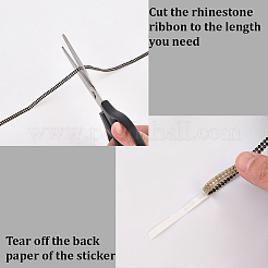 2 ряд стеклянных страз для отделки автомобиля&nbsp;DIY-WH20023-39A