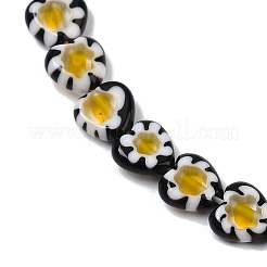 Ручной работы millefiori стеклянные бусины нитки&nbsp;LAMP-G166-15I