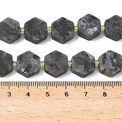 Натуральные нити бус из ларвикита&nbsp;G-A291-A02-01