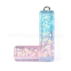 Подвески из прозрачной эпоксидной смолы&nbsp;LS-CRES-S364-002L