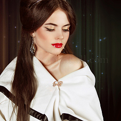 12 шт. 2-х цветные железные пуговицы со стразами&nbsp;FIND-FH0016-79