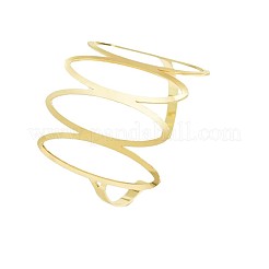 Комплекты из полых овальных браслетов-манжет и колец из сплава&nbsp;FS-WG357B1-01