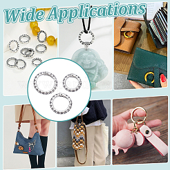 3 шт. 3 размера пружинных затворных колец из нержавеющей стали 304 в тибетском стиле&nbsp;STAS-UN0041-75