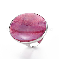 Регулируемые кольца из натурального смешанного драгоценного камня G-S359-307