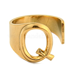 Вакуумное покрытие pvd 201 манжетные кольца из нержавеющей стали&nbsp;RJEW-Z032-01G-Q