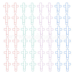 80 шт. 4-х цветные железные и пластиковые скрепки&nbsp;AJEW-TA0002-98