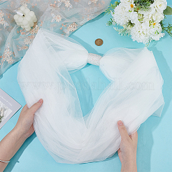 Нейлоновая свадебная шаль из сетки&nbsp;AJEW-WH0816-380A