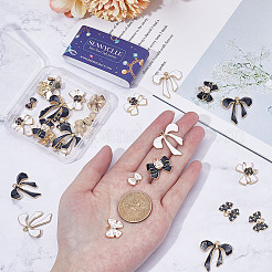 48шт 8 стиля сплава эмалевые подвески&nbsp;ENAM-SC0004-31