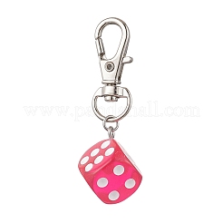 Подвесные украшения из игральных костей из смолы&nbsp;HJEW-JM04190