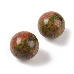 Натуральный унакит сферические бусины без отверстий&nbsp;G-K353-04B-05
