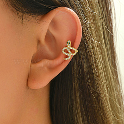 Латунные серьги-каффы в форме змеи&nbsp;ML7793