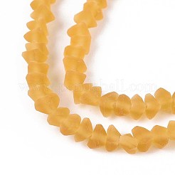 Матовые прозрачные стеклянные бусины&nbsp;GLAA-N016-4mm-24